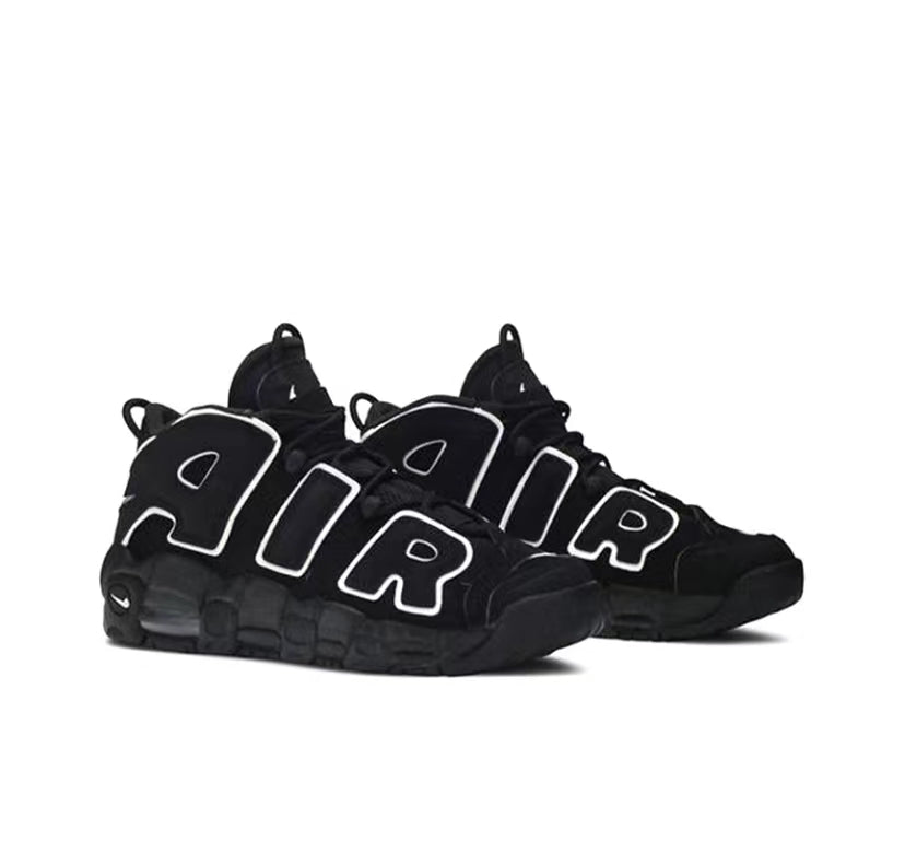 Nike Air More Uptempo Black Letters White