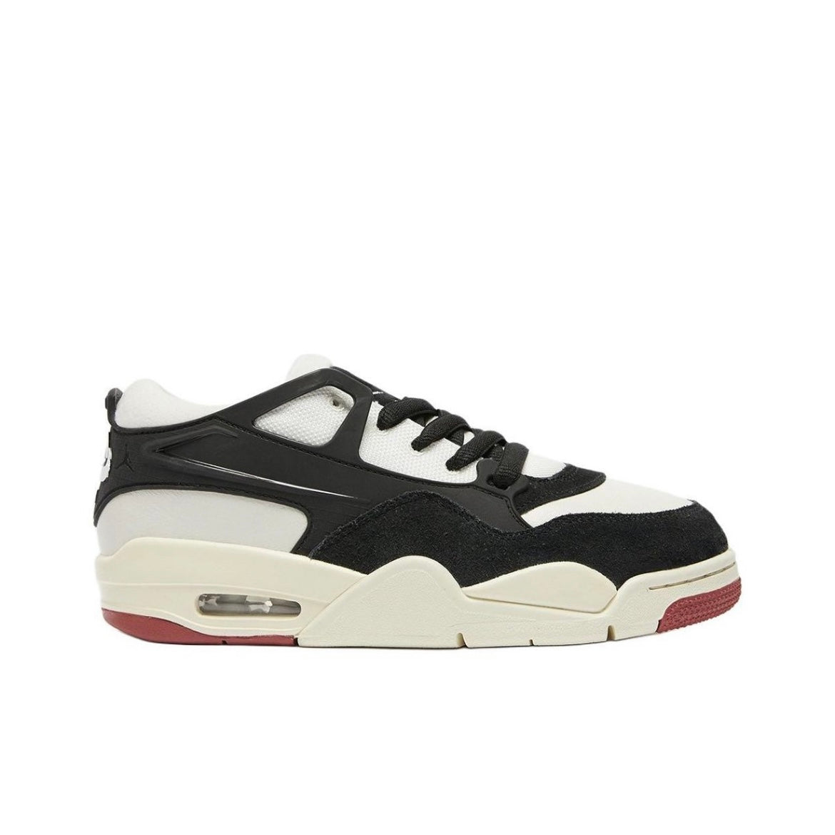 Air Jordan 4 RM Negro Crema Rojo