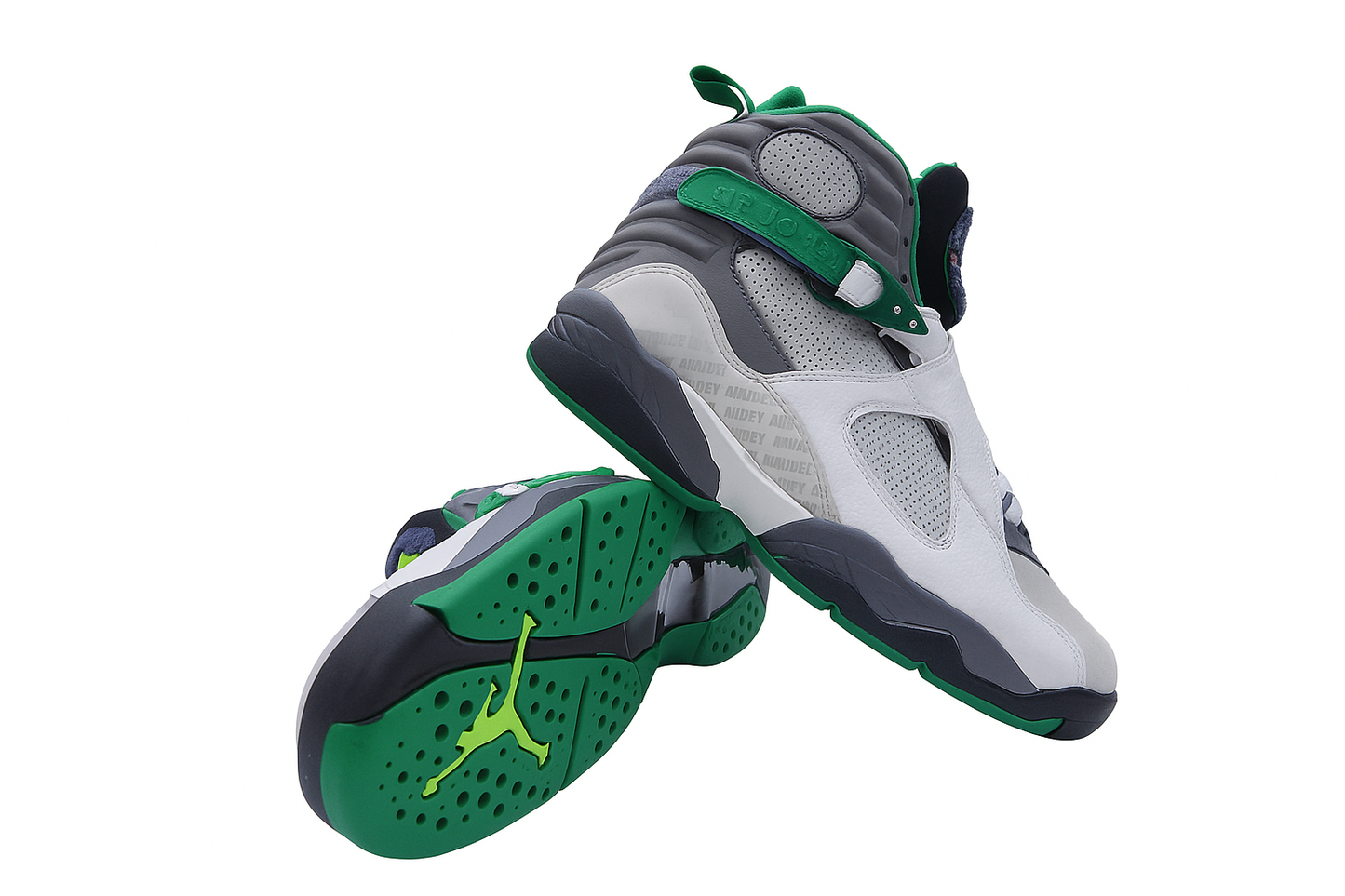 Air Jordan 8 Retro Ray Allen PE White Green Bucks