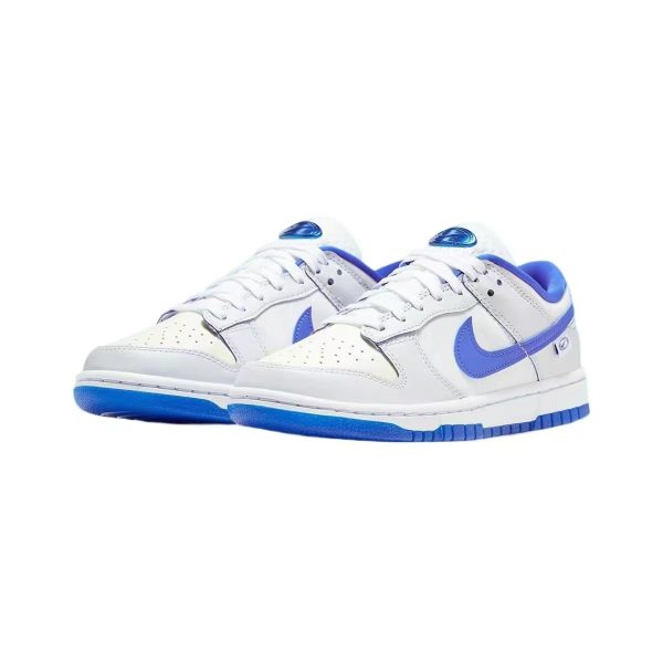 "Nike Dunk Low Blanco azul"