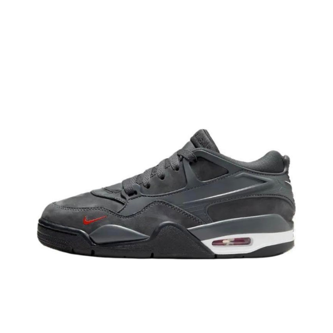 Air Jordan 4 RM Gris Antracita Blanco Rojo