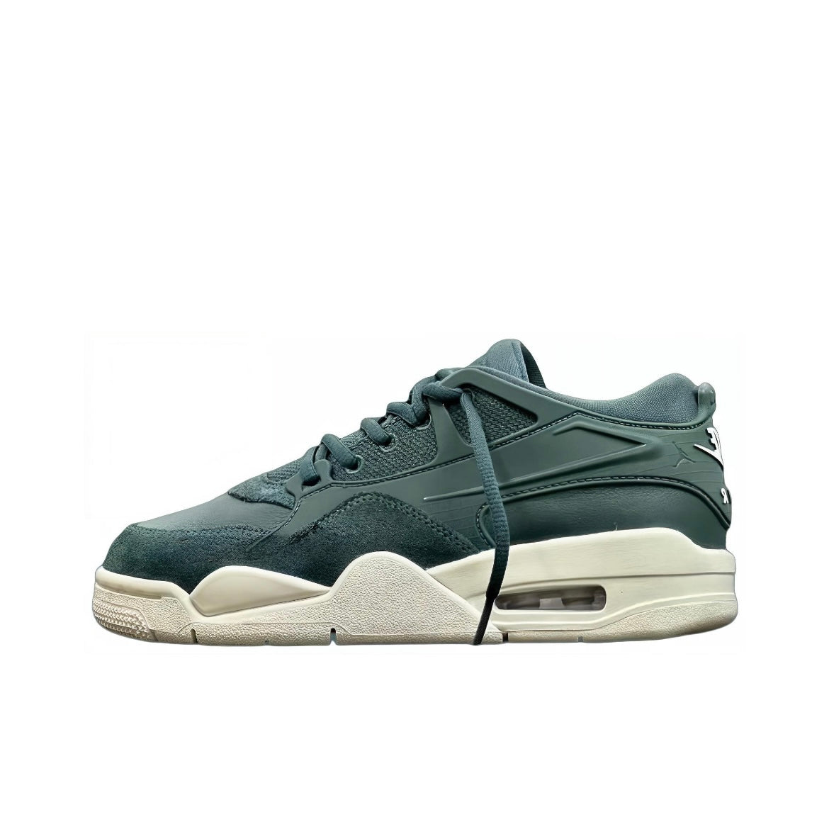 Air Jordan 4 RM Verde Oscuro Crema