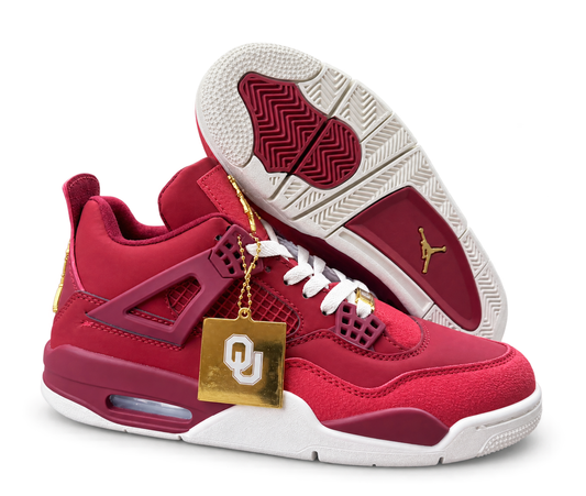 Air Jordan 4 Retro Burdeo Blanco – Caña Media sobre fondo blanco