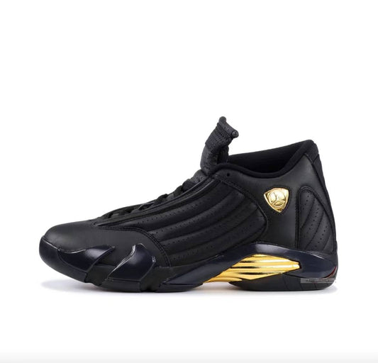 Air Jordan 14 Retro Black Gold Negro Dorado