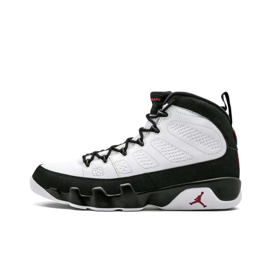 Air Jordan 9 Retro OG Blanco Negro Rojo