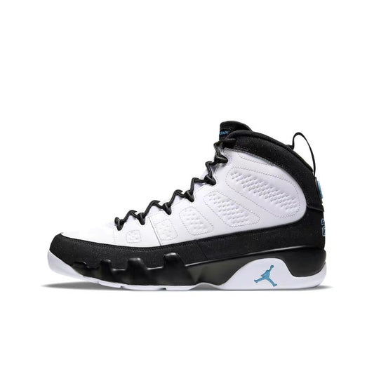 Air Jordan 9 Retro University Blue Blanco Negro Azul