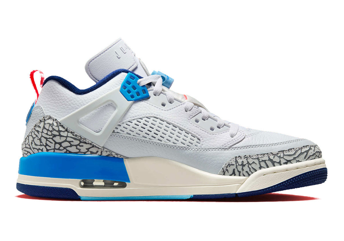 Jordan Spizike Low White Blue Crimson