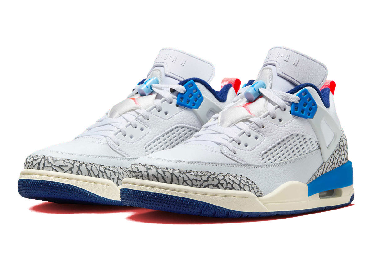 Jordan Spizike Low White Blue Crimson