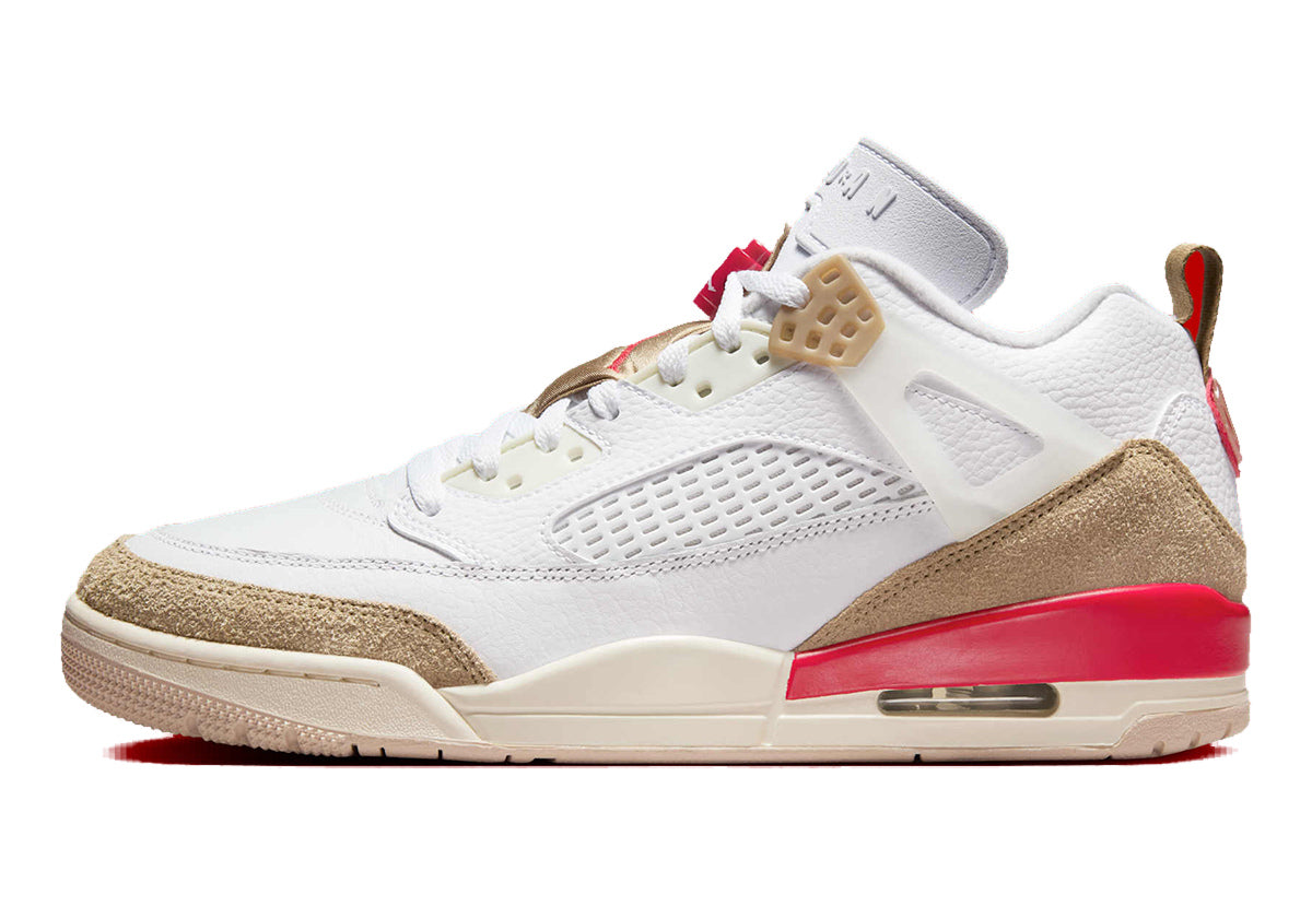 Jordan Spizike Low White Gym Red Brown