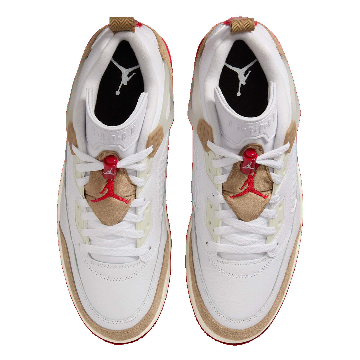 Jordan Spizike Low White Gym Red Brown