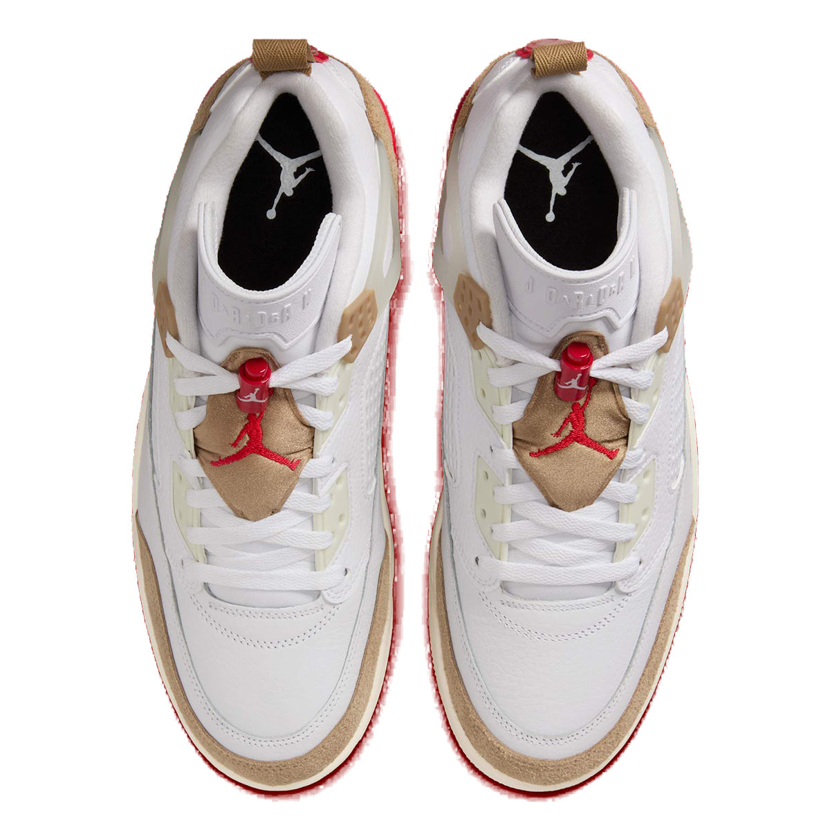 Jordan Spizike Low White Gym Red Brown