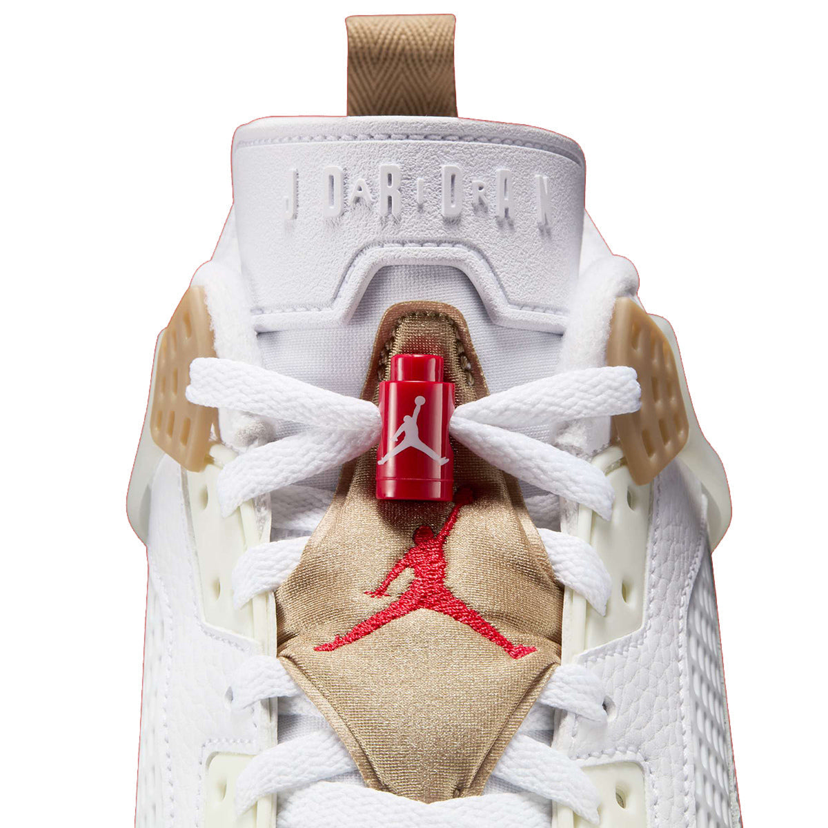 Jordan Spizike Low White Gym Red Brown