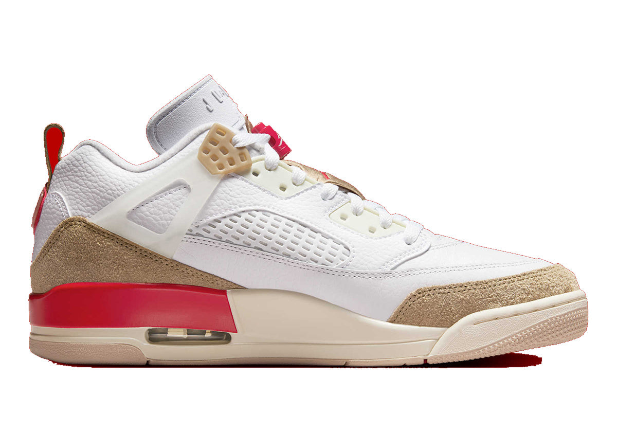 Jordan Spizike Low White Gym Red Brown