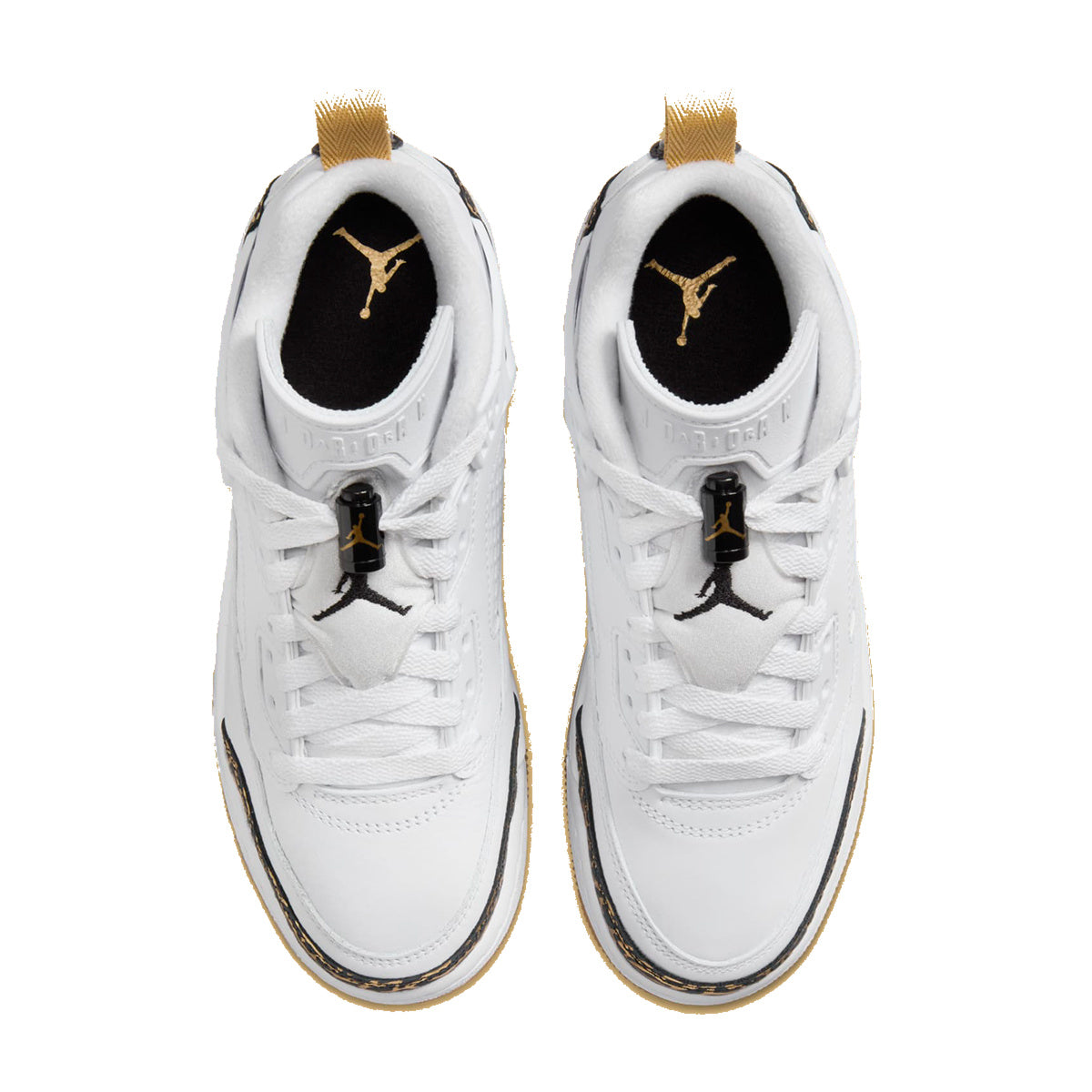 Jordan Spizike Low White Metallic Gold