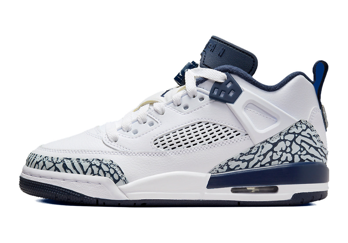Jordan Spizike Low White Obsidian Navy