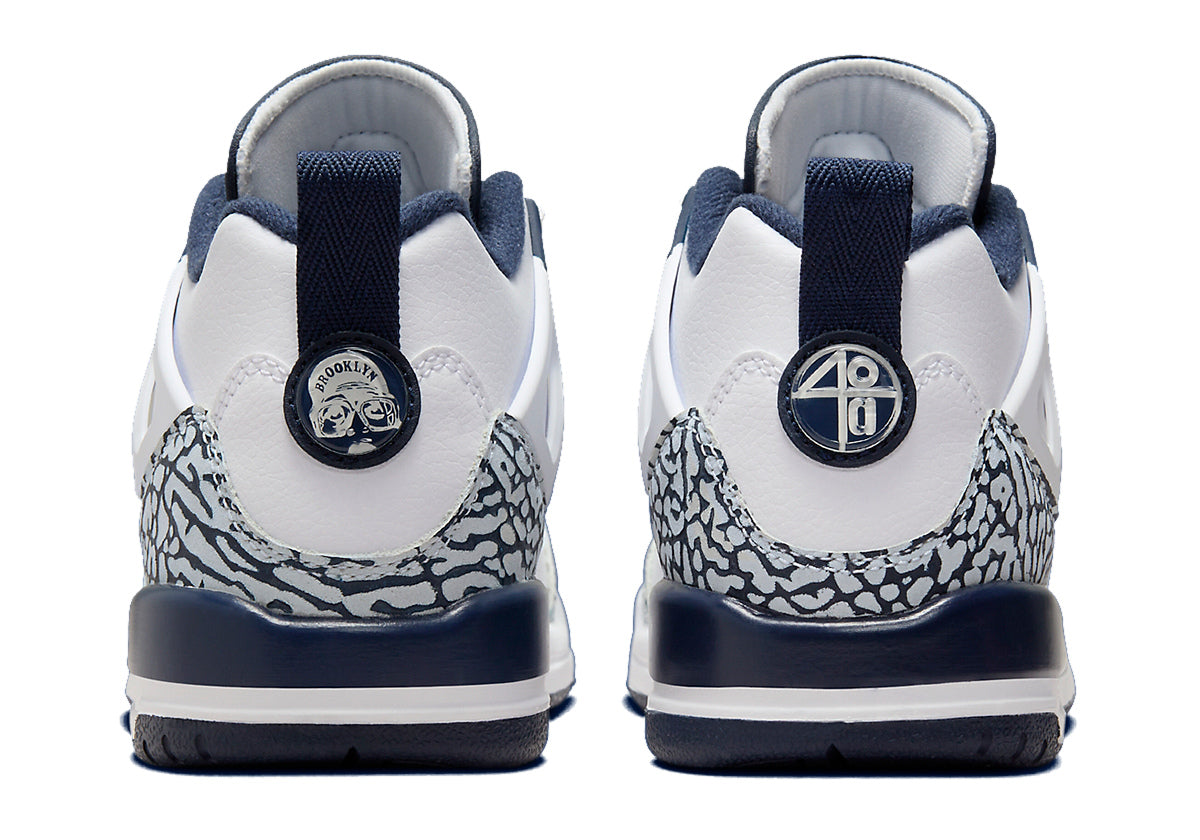 Jordan Spizike Low White Obsidian Navy