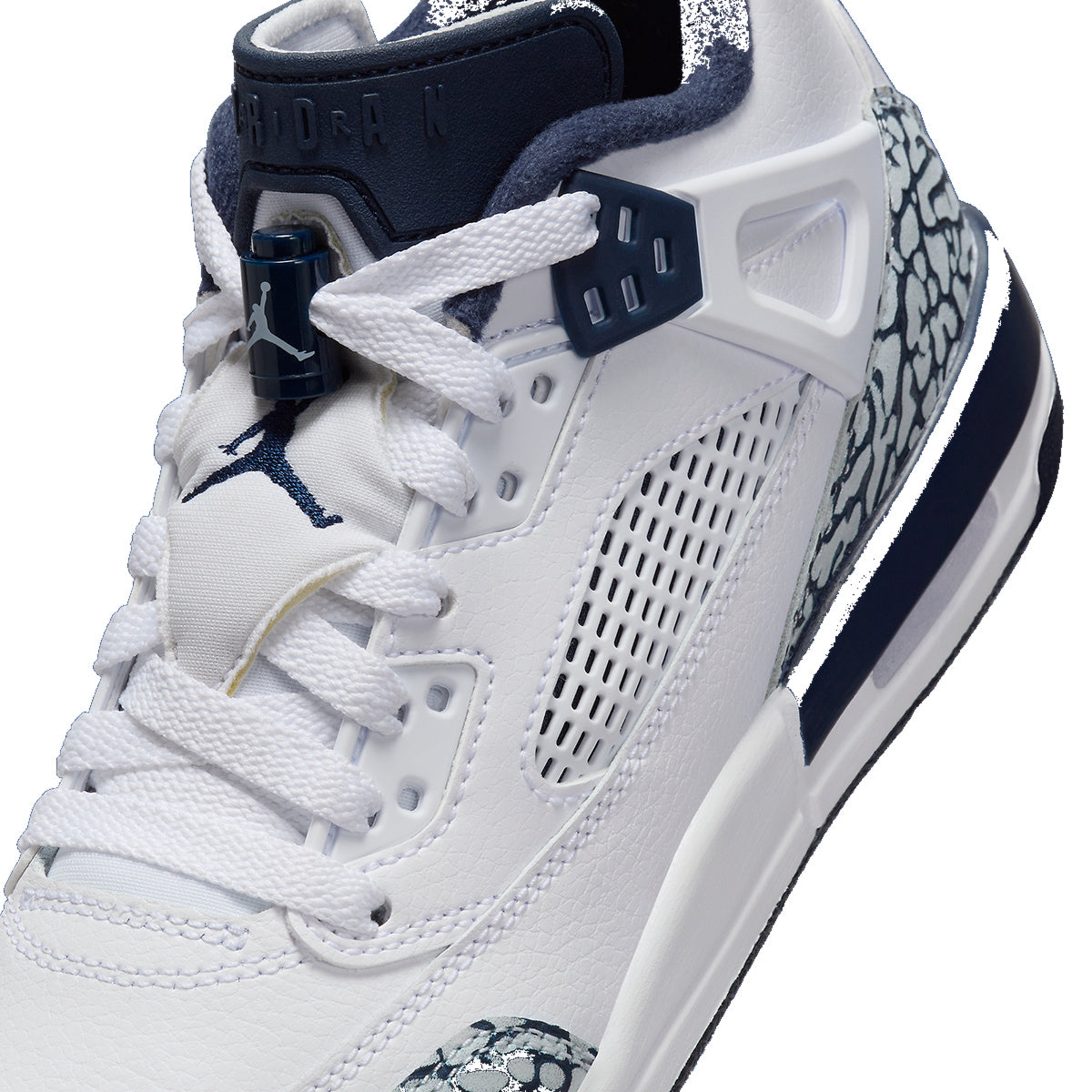 Jordan Spizike Low White Obsidian Navy