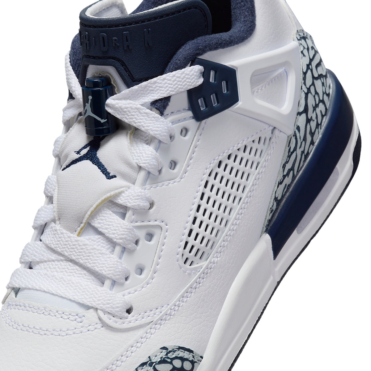 Jordan Spizike Low White Obsidian Navy