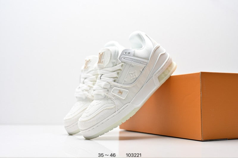 Louis Vuitton Trainer Blanco Marfil