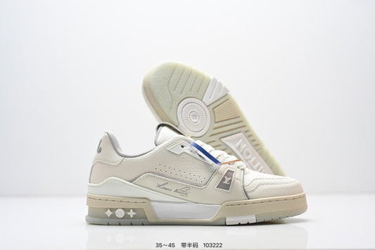 Louis Vuitton Trainer Beige Crema Monogram