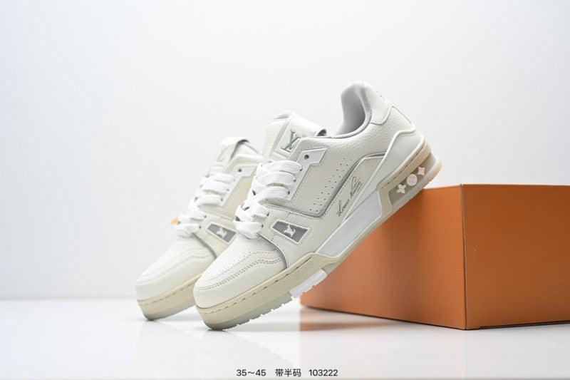 Louis Vuitton Trainer Beige Crema Monogram