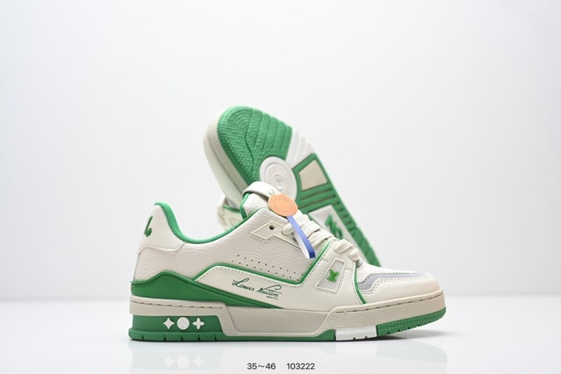 Louis Vuitton Trainer Crema Verde
