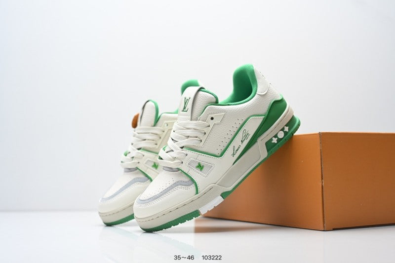 Louis Vuitton Trainer Crema Verde