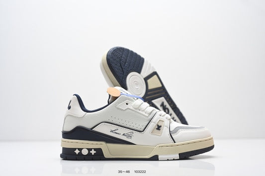 Louis Vuitton Trainer Blanco Azul Marino