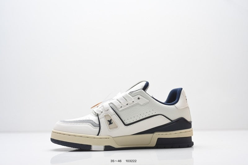 Louis Vuitton Trainer Blanco Azul Marino