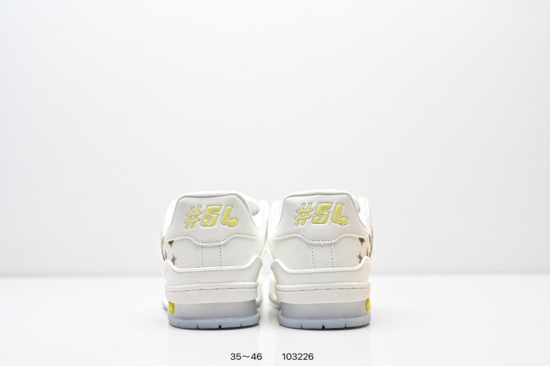 Louis Vuitton Trainer Blanco Flores Multicolor