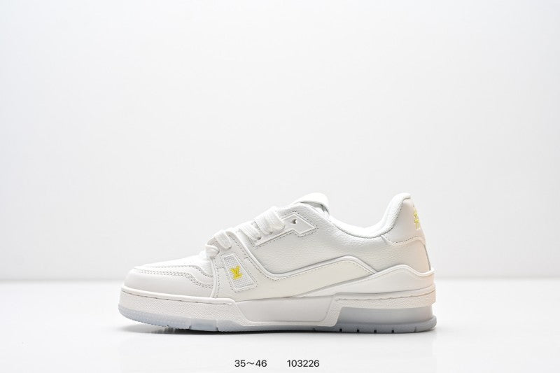 Louis Vuitton Trainer Blanco Flores Multicolor