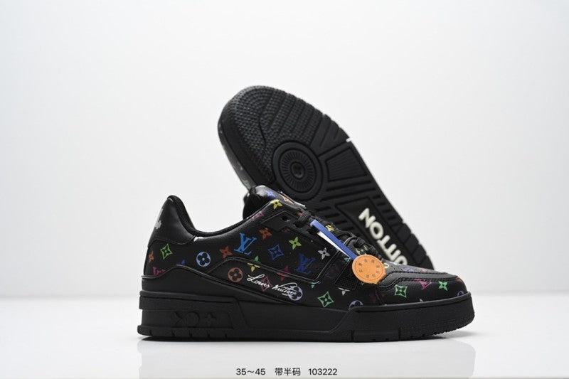 Louis Vuitton Trainer Negro Multicolor Monogram