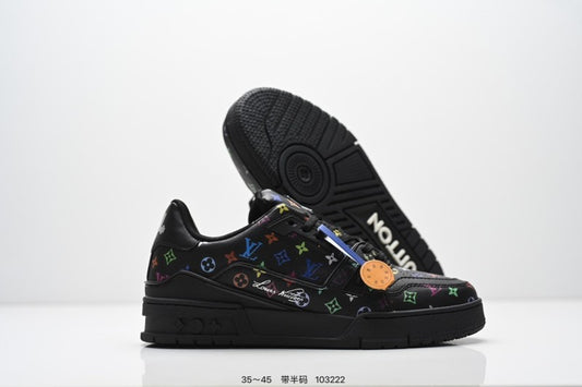 Louis Vuitton Trainer Negro Multicolor Monogram