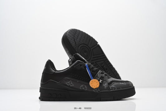 Louis Vuitton Trainer Triple Black Monogram