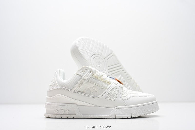Louis Vuitton Trainer Triple White Blanco