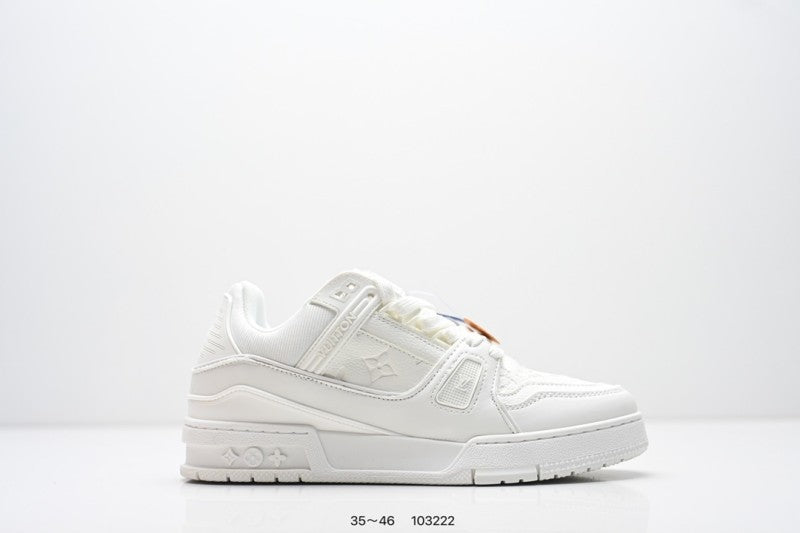 Louis Vuitton Trainer Triple White Blanco