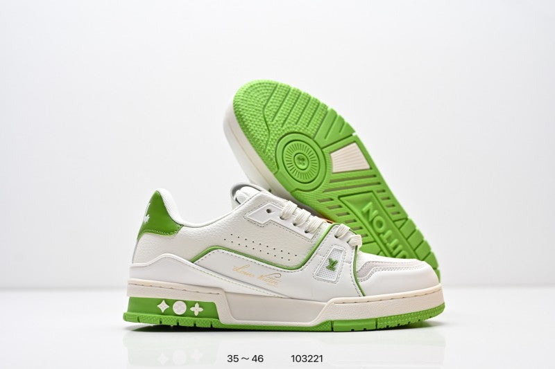 Louis Vuitton Trainer Blanco Verde Lima