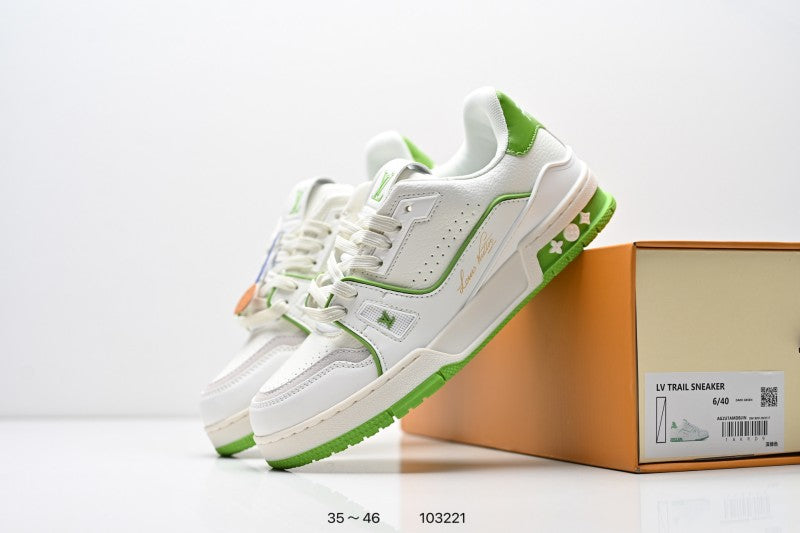 Louis Vuitton Trainer Blanco Verde Lima