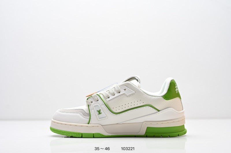 Louis Vuitton Trainer Blanco Verde Lima