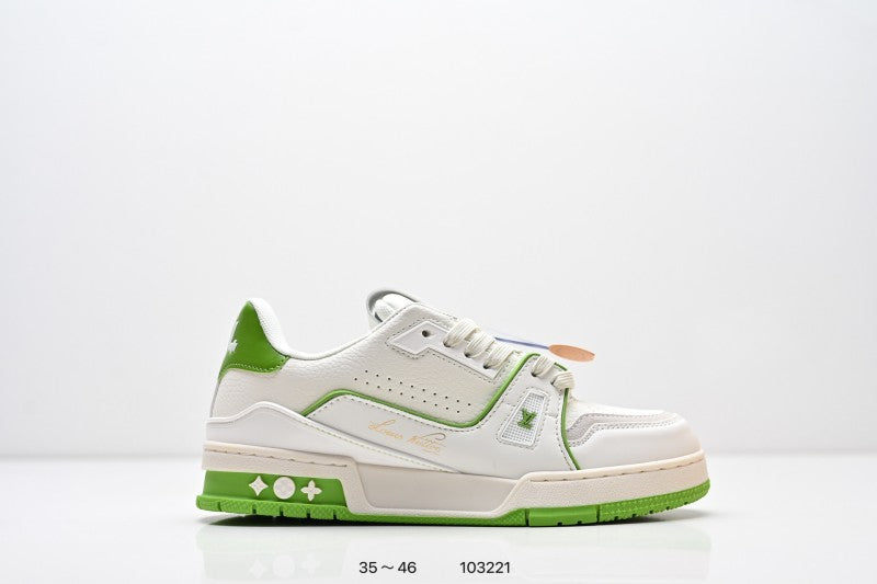 Louis Vuitton Trainer Blanco Verde Lima