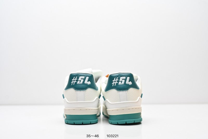 Louis Vuitton Trainer Blanco Turquesa