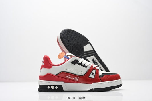 Louis Vuitton Trainer Rojo Blanco Monogram