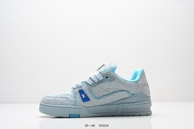 Louis Vuitton Trainer Denim Celeste Blanco