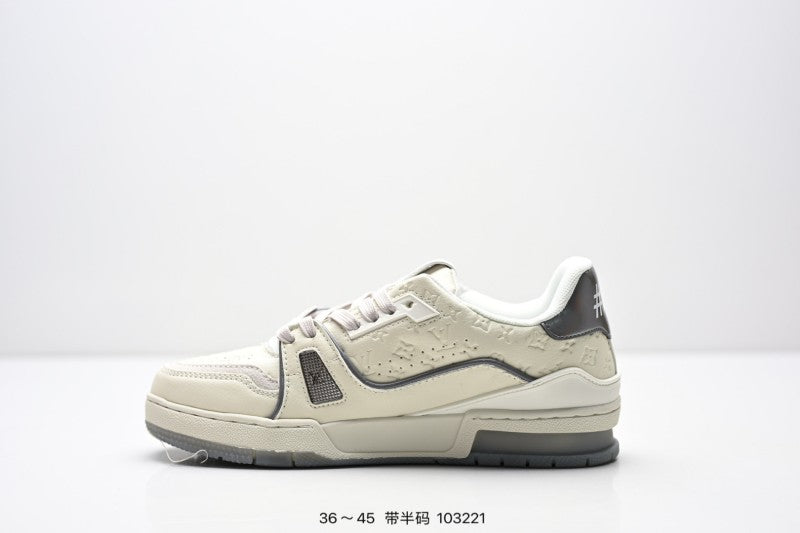 Louis Vuitton Trainer Crema Gris Monogram
