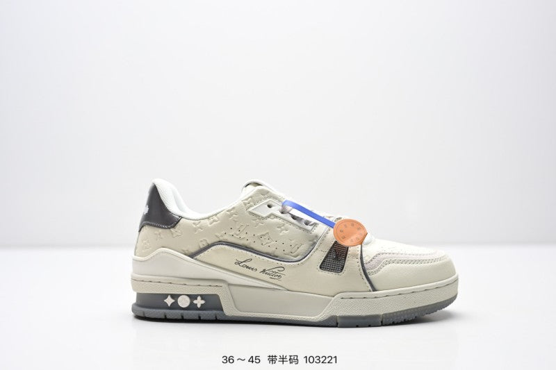 Louis Vuitton Trainer Crema Gris Monogram