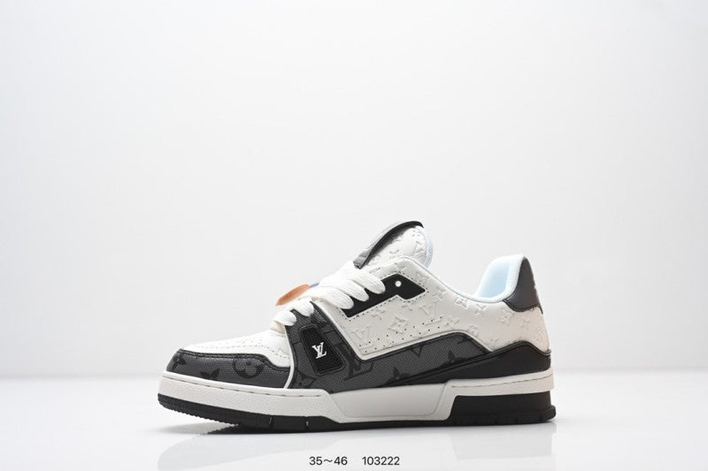 Louis Vuitton Trainer Negro Blanco Monogram