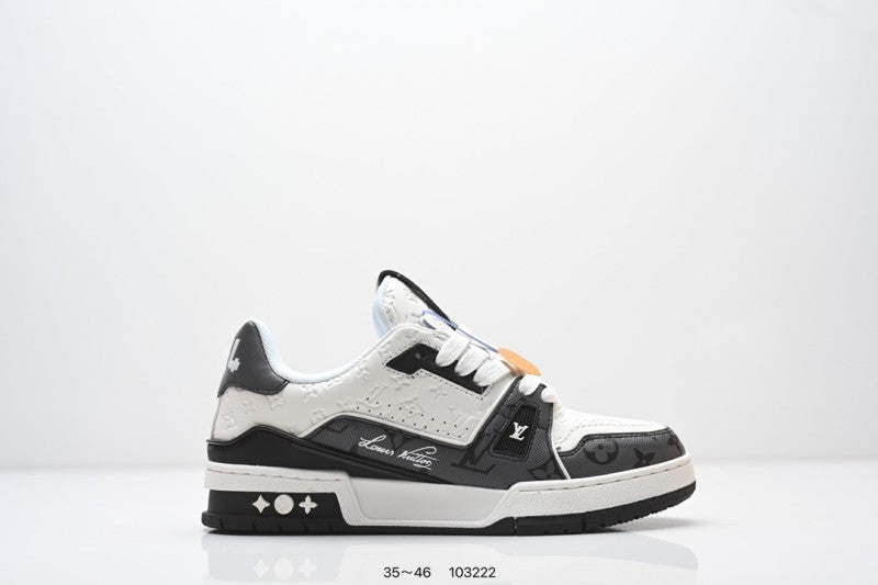 Louis Vuitton Trainer Negro Blanco Monogram