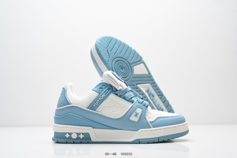 Louis Vuitton Trainer Celeste Blanco