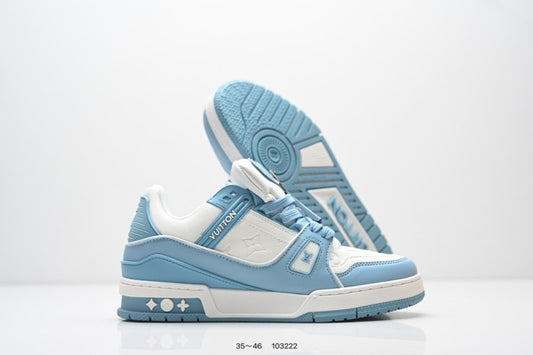 Louis Vuitton Trainer Celeste Blanco