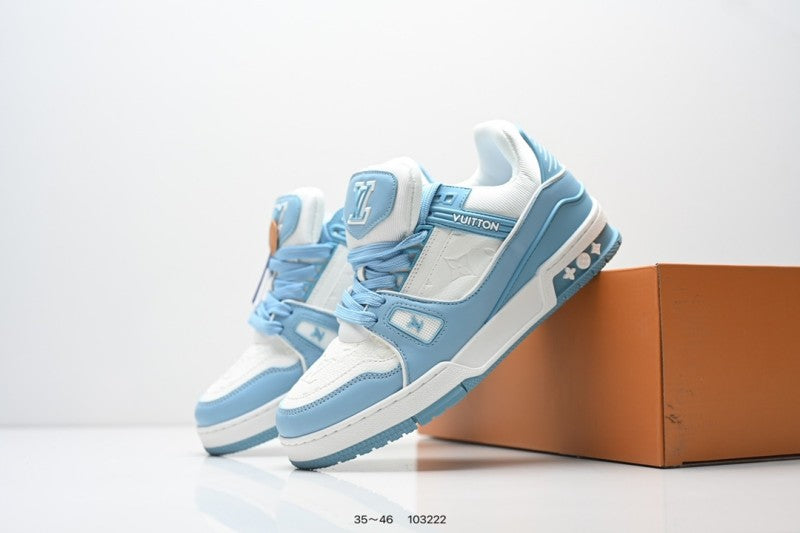 Louis Vuitton Trainer Celeste Blanco